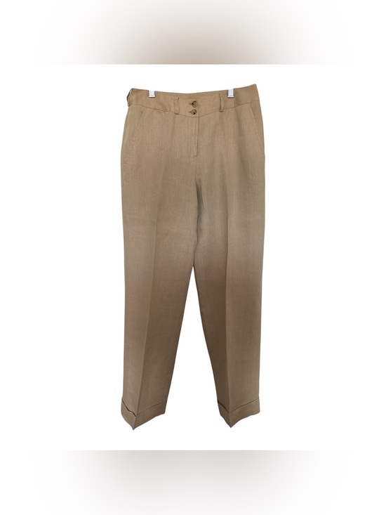 Polo Ralph Lauren Pants - Lauren Ralph Lauren Woman’s Classic Straight-Leg Pants in Tan 100% Linen Sz/2P